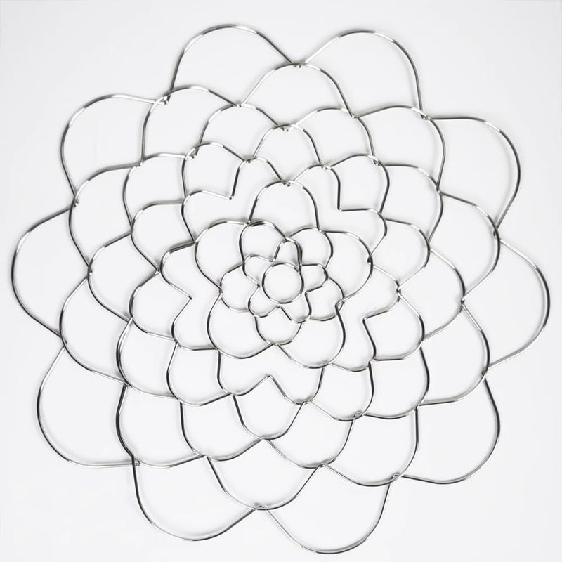 Ldirect 3 Pack Flower Frog Stainless Steel Wire Flower Arranging Tool Flower Lid Arranger Reusable Floral Grid Holder (Silver, 4,5,6 inch) - Image 3